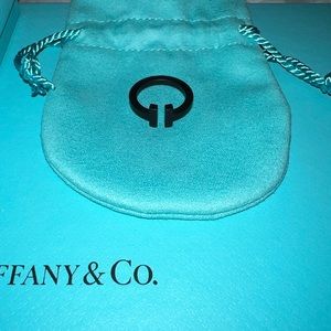 Tiffany & Co T Square Ring in Black Coated Steel